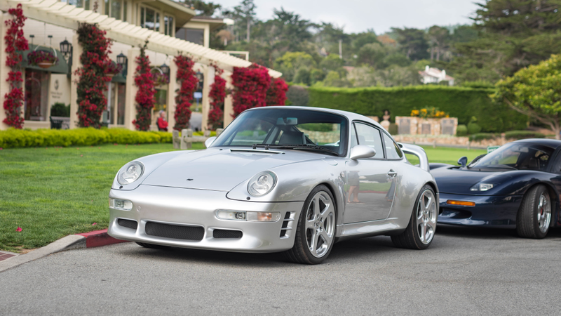 RUF CTR2 and a cheeky Jaguar XJR-15 behind it